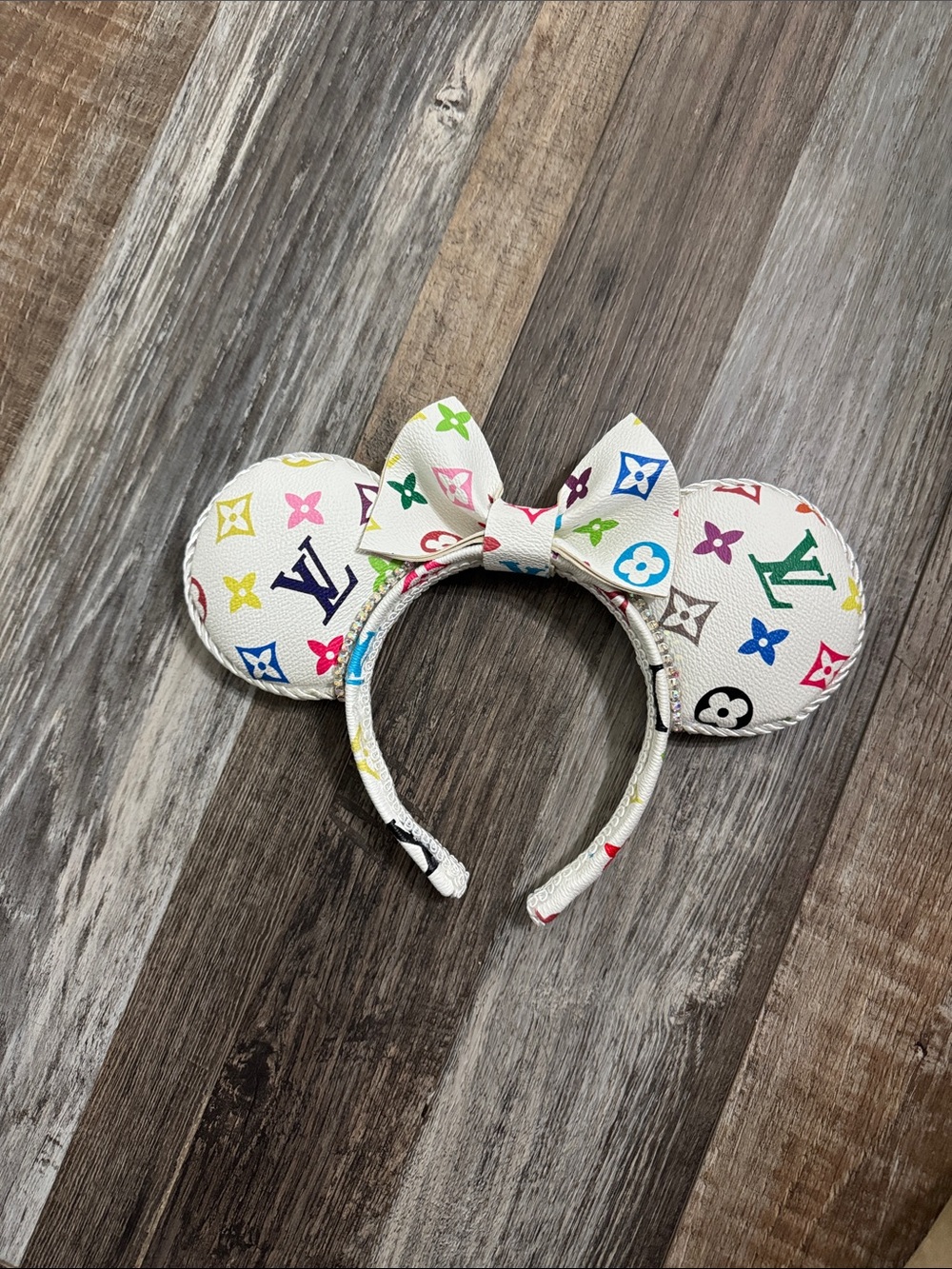 LV Leather Mickey Mouse ears